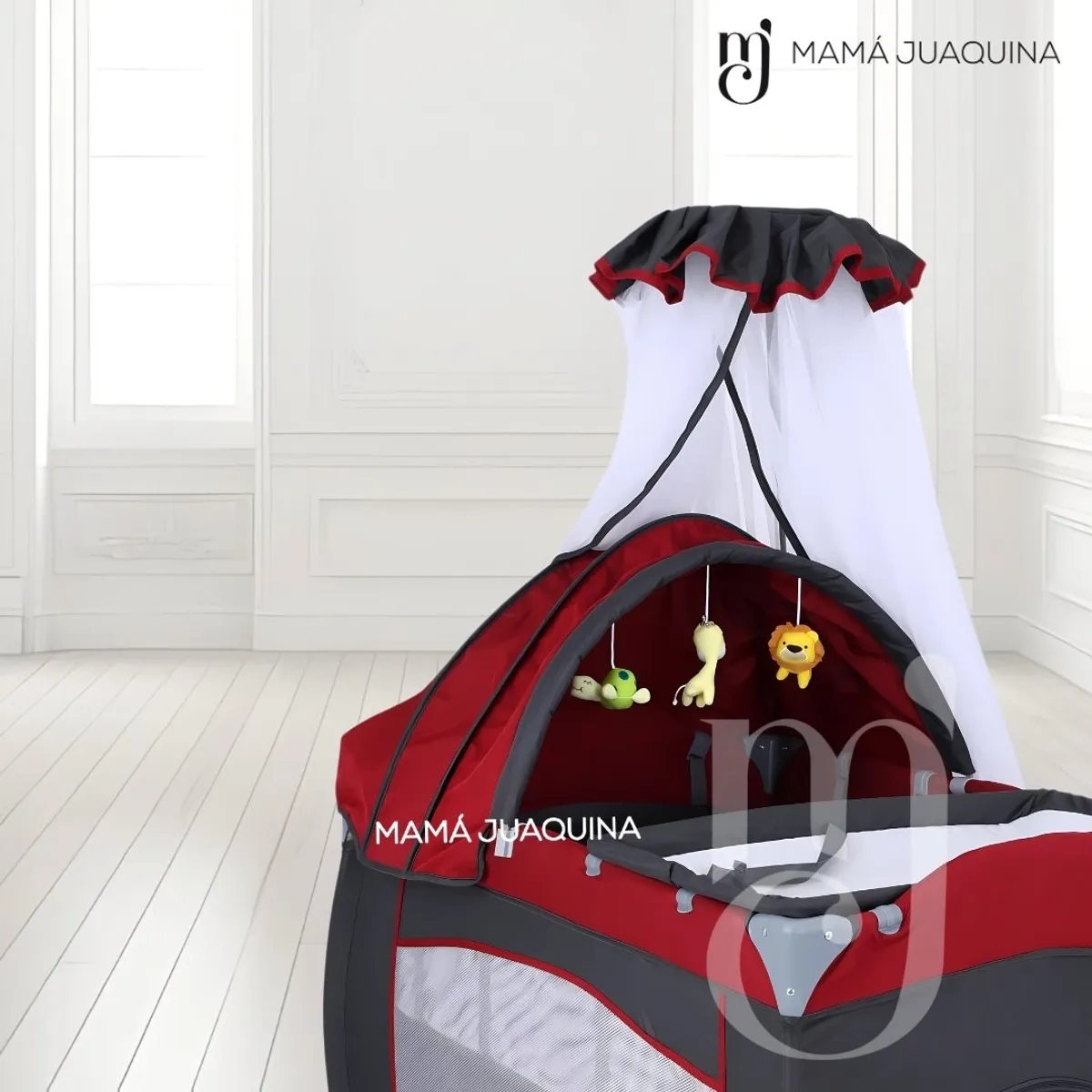 BABY - Cuna Corral «VIENA STOKKER» 2 en 1 Red