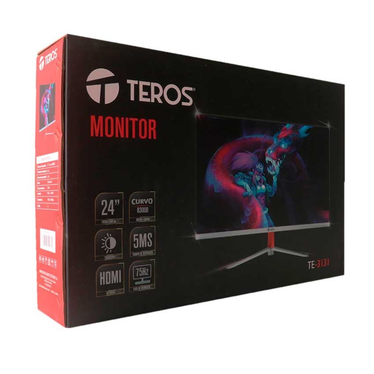 TEROS GAMING - Monitor Curvo TEROS TE-2402S 238 FHD 100Hz FreeSync HDMI VGA