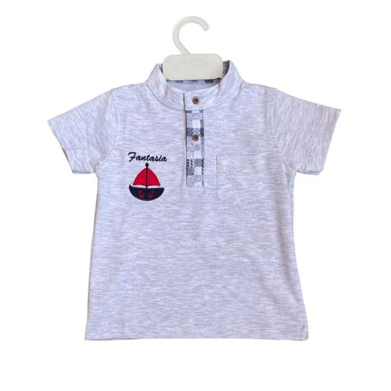 GENERICO - Polo Para Niños Cuello Neru Modelo Velero