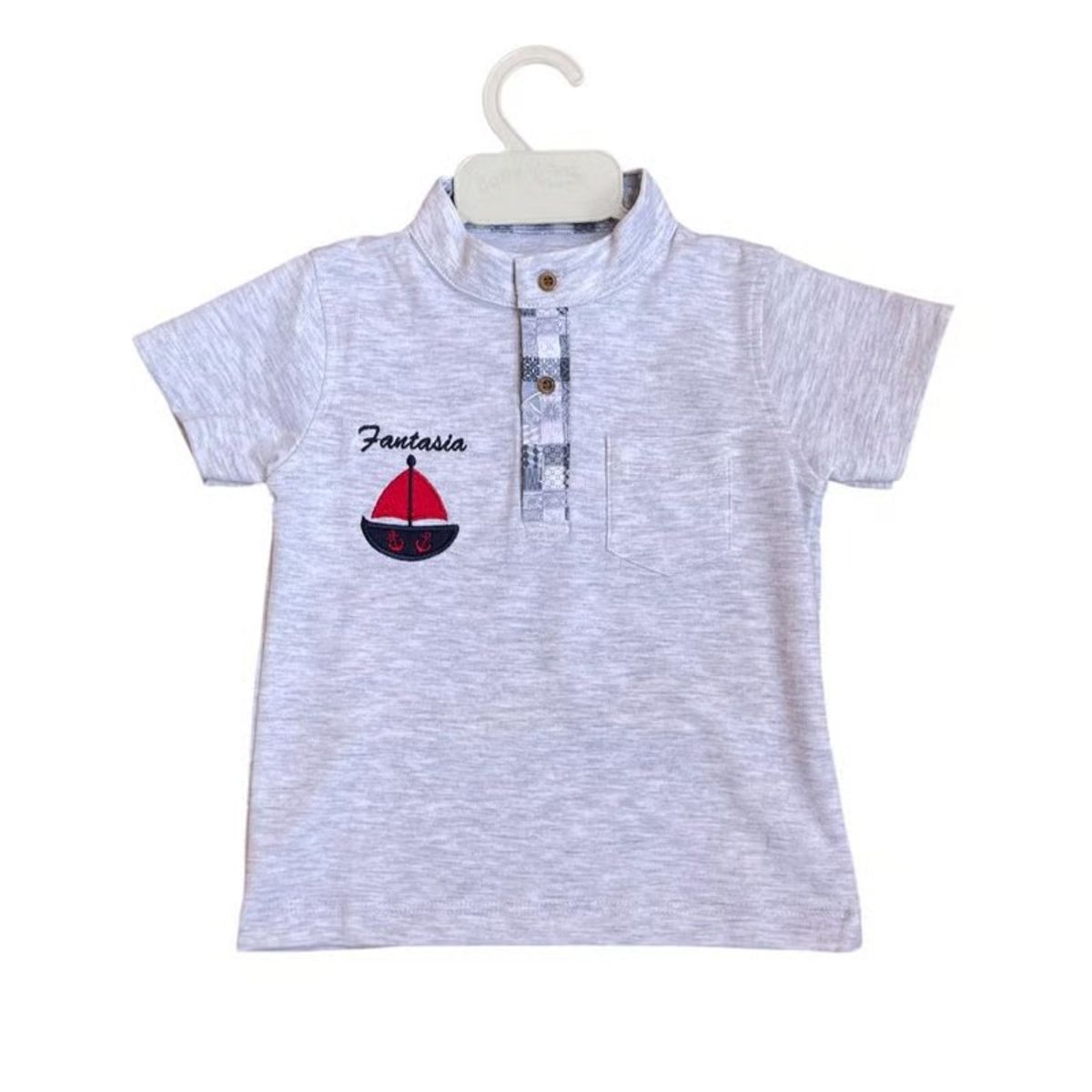 GENERICO - Polo Para Niños Cuello Neru Modelo Velero