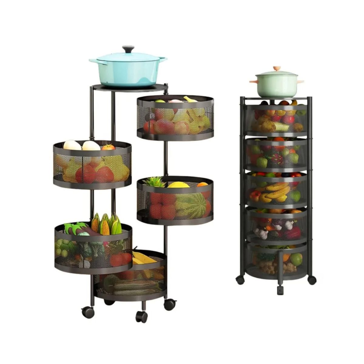 OEM - Organizador Estante De Almacenamiento De Cocina Giratorio 5 Niveles