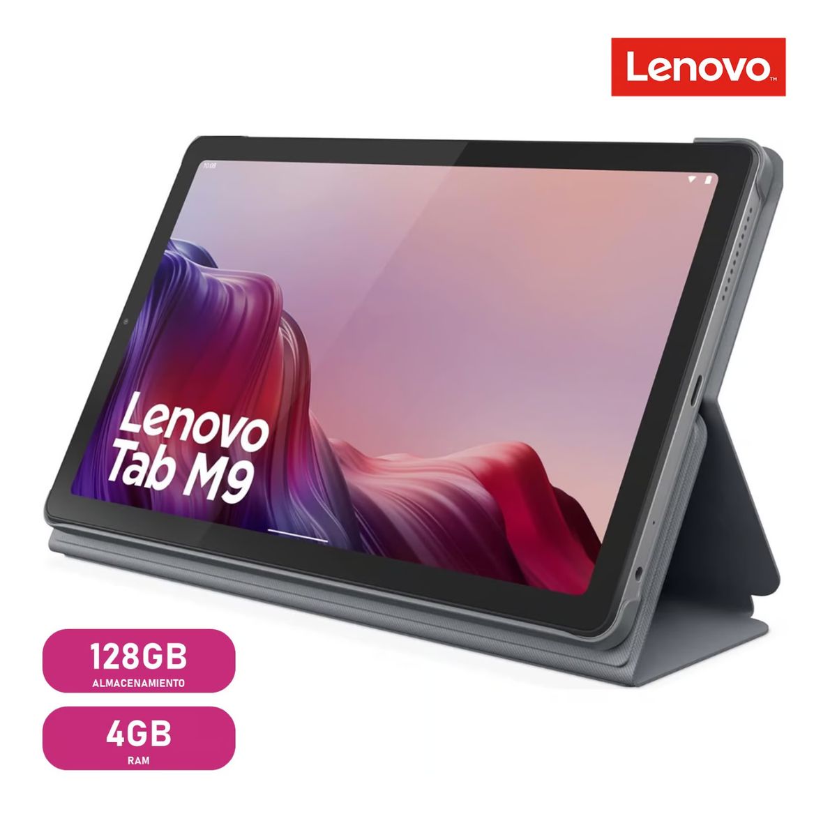 LENOVO - Tablet Lenovo Tab M9 TB310XU 128GB 4GB RAM 9 + Folio Case 4G LTE