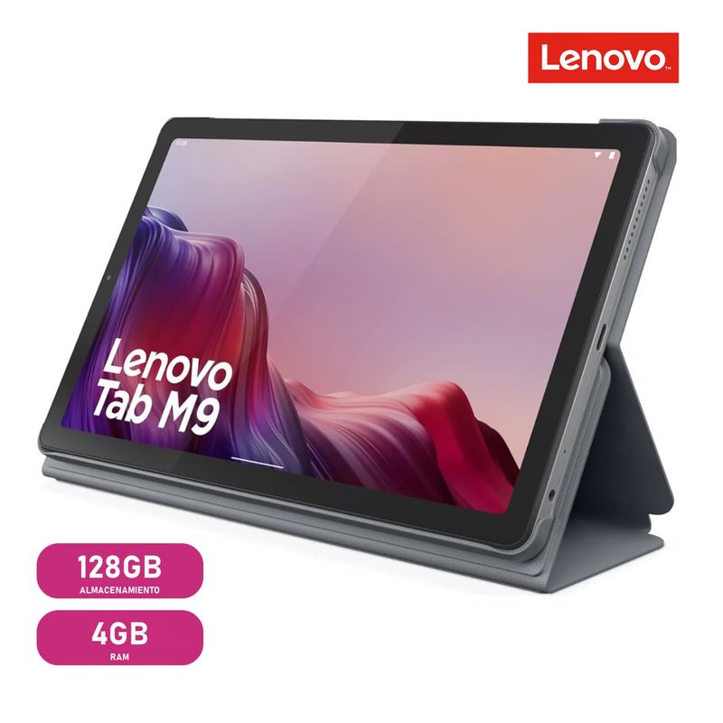 LENOVO - Tablet Lenovo Tab M9 TB310XU 128GB 4GB RAM 9 + Folio Case 4G LTE