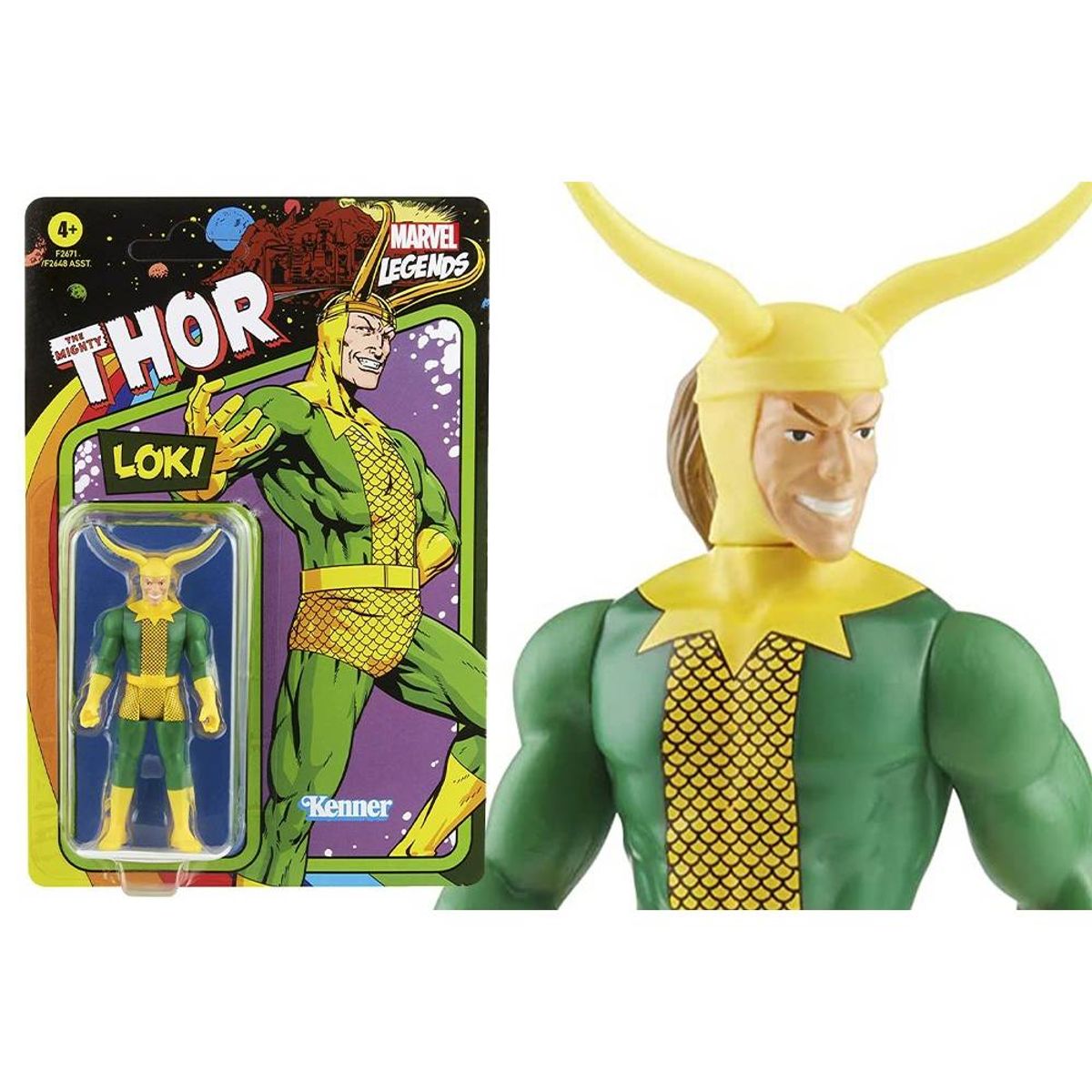 HASBRO - Avengers Marvel Legends Loki Retro 10 cm