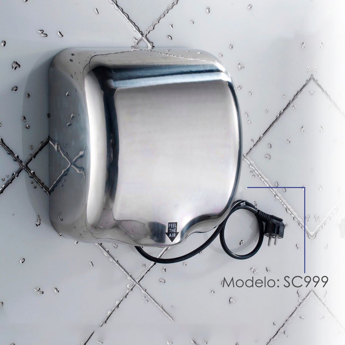 XM - Secamanos HAND DRYER de acero inoxidable