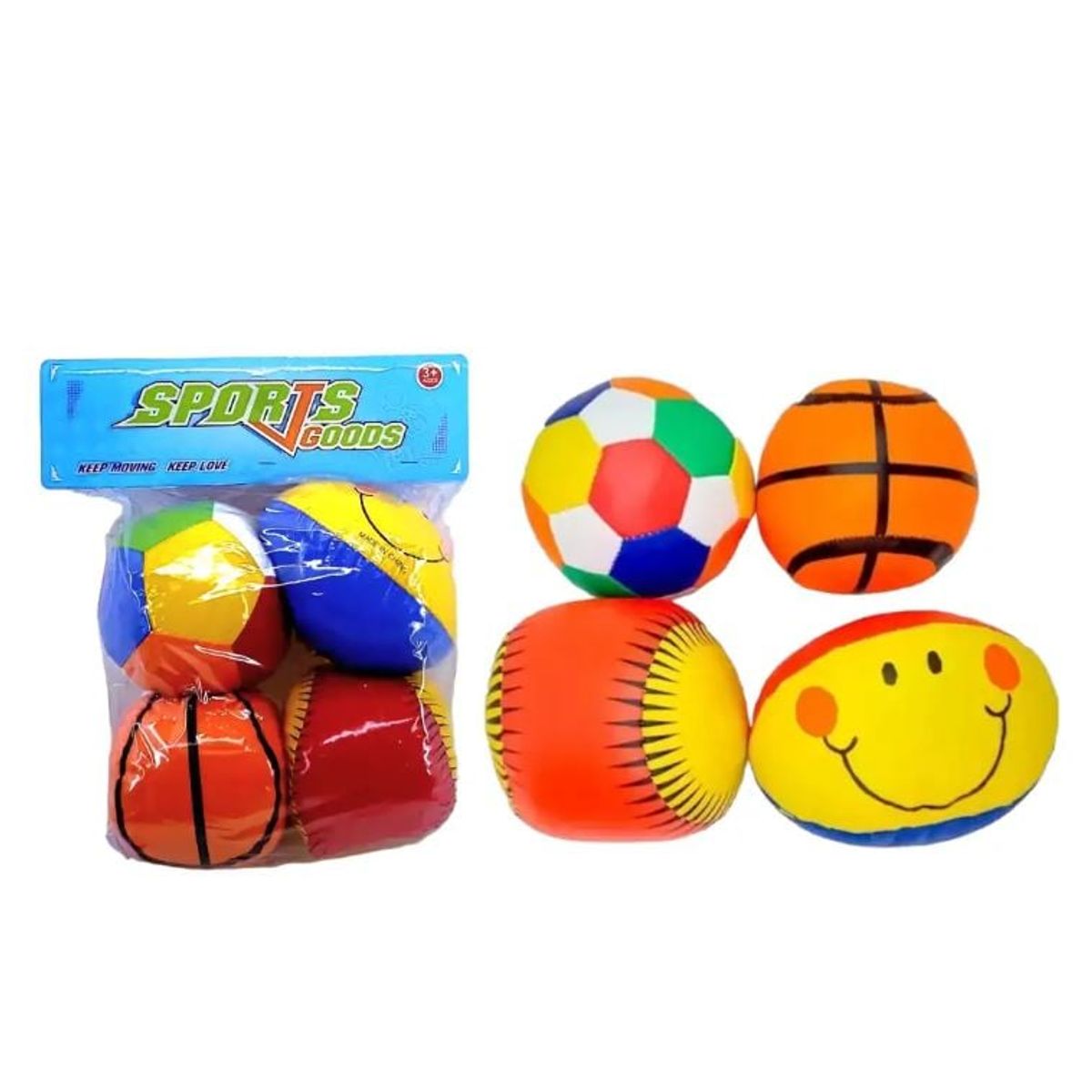 GENERICO - Pack de Pelotas Espuma Para Estimulación Temparana 4 Piezas