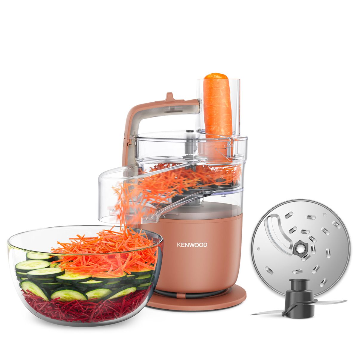 KENWOOD - Procesador de Alimentos Kenwood MultiPro Go  FDP22130RD Rosa