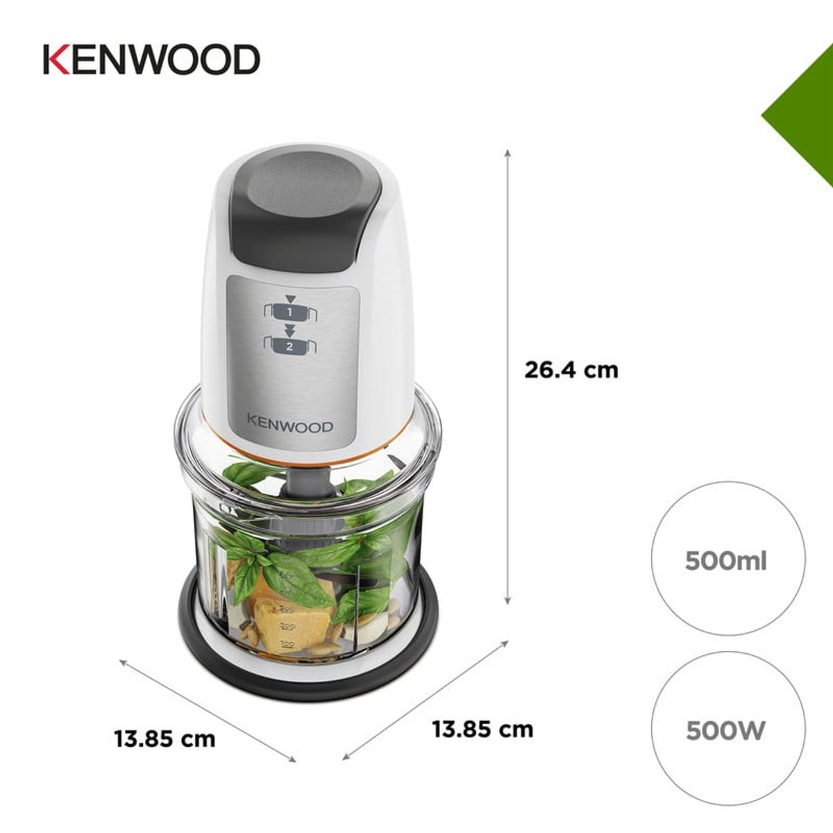 KENWOOD - Picatodo Kenwood Easy Chop CHP61100WH Blanco
