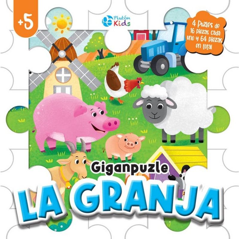 GENERICO - CUENTO CON ROMPECABEZAS GIGANPUZLE LA GRANJA
