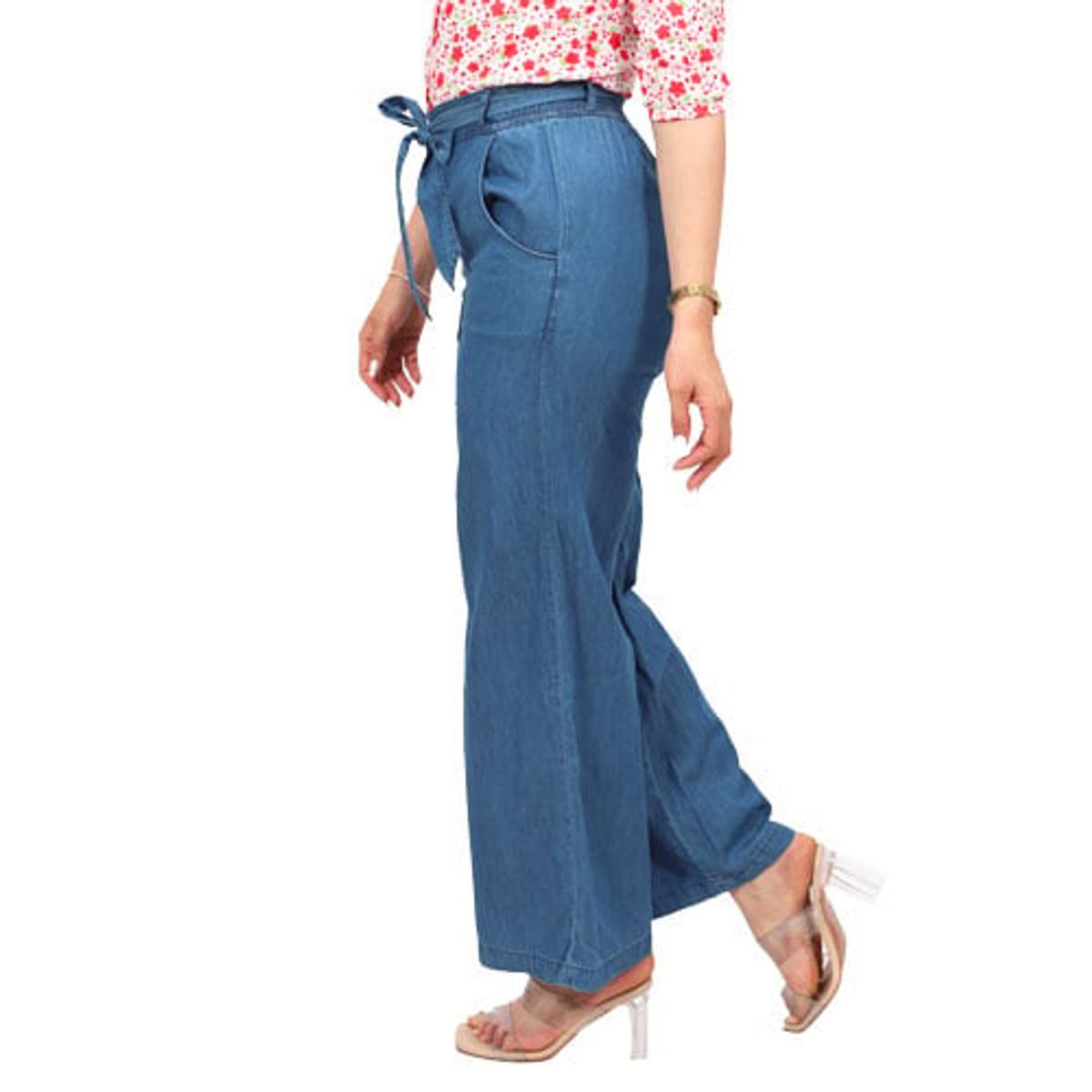 BOABLANCA - Pantalón jeans para dama 100% algodón denim peruano