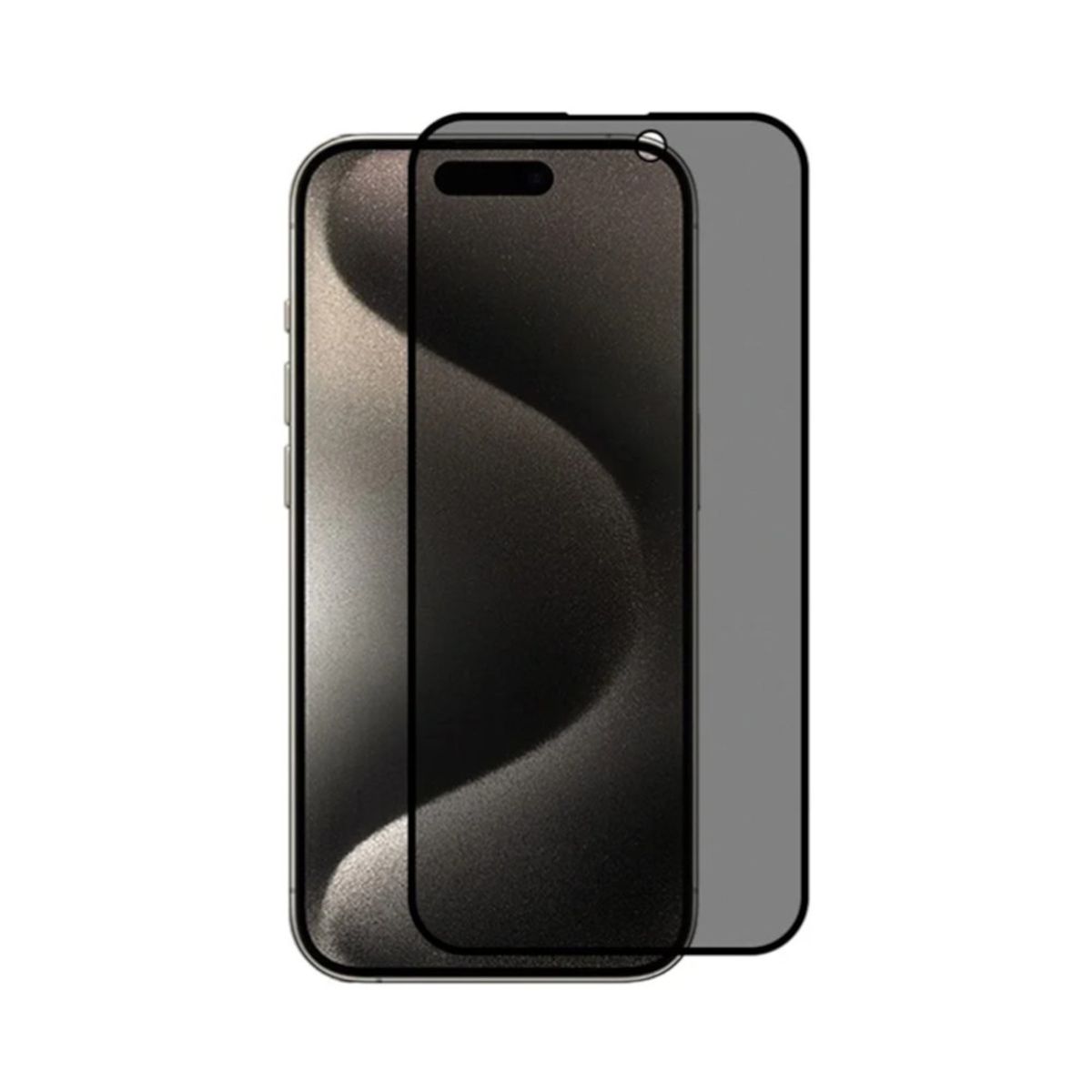 GENERICO - Protector de Pantalla Compatible con iPhone 15 Pro Anti Espía Mate