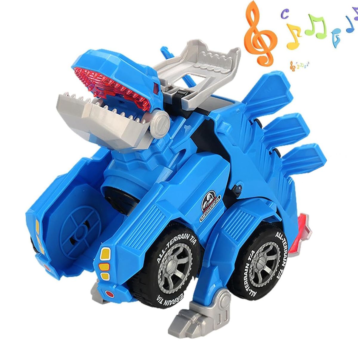 GENERICO - Dino-Car carro en forma de dinosaurio que se transforma solo