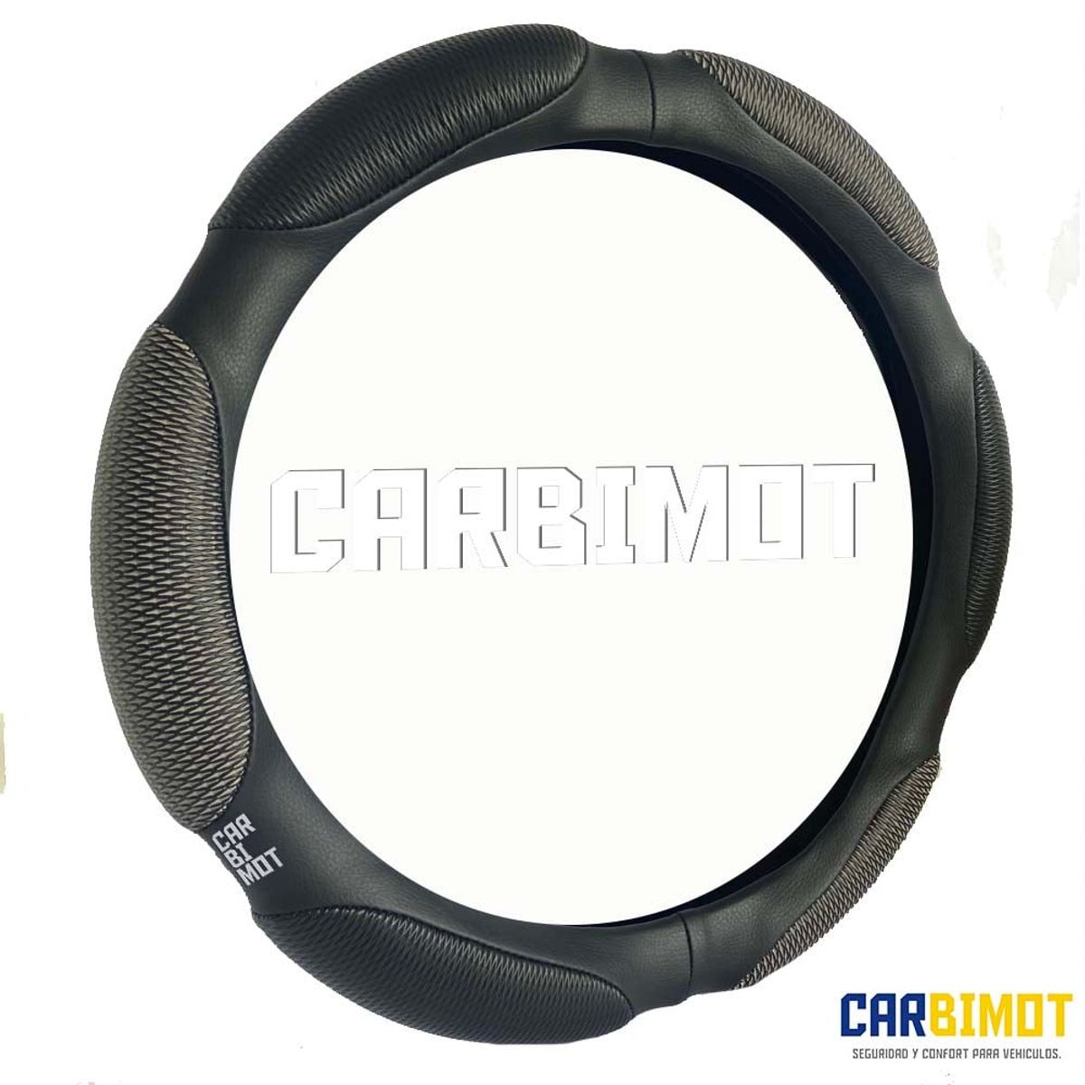 UNIVERSAL - Funda cobertor forro cubre volante timón vehicular negro