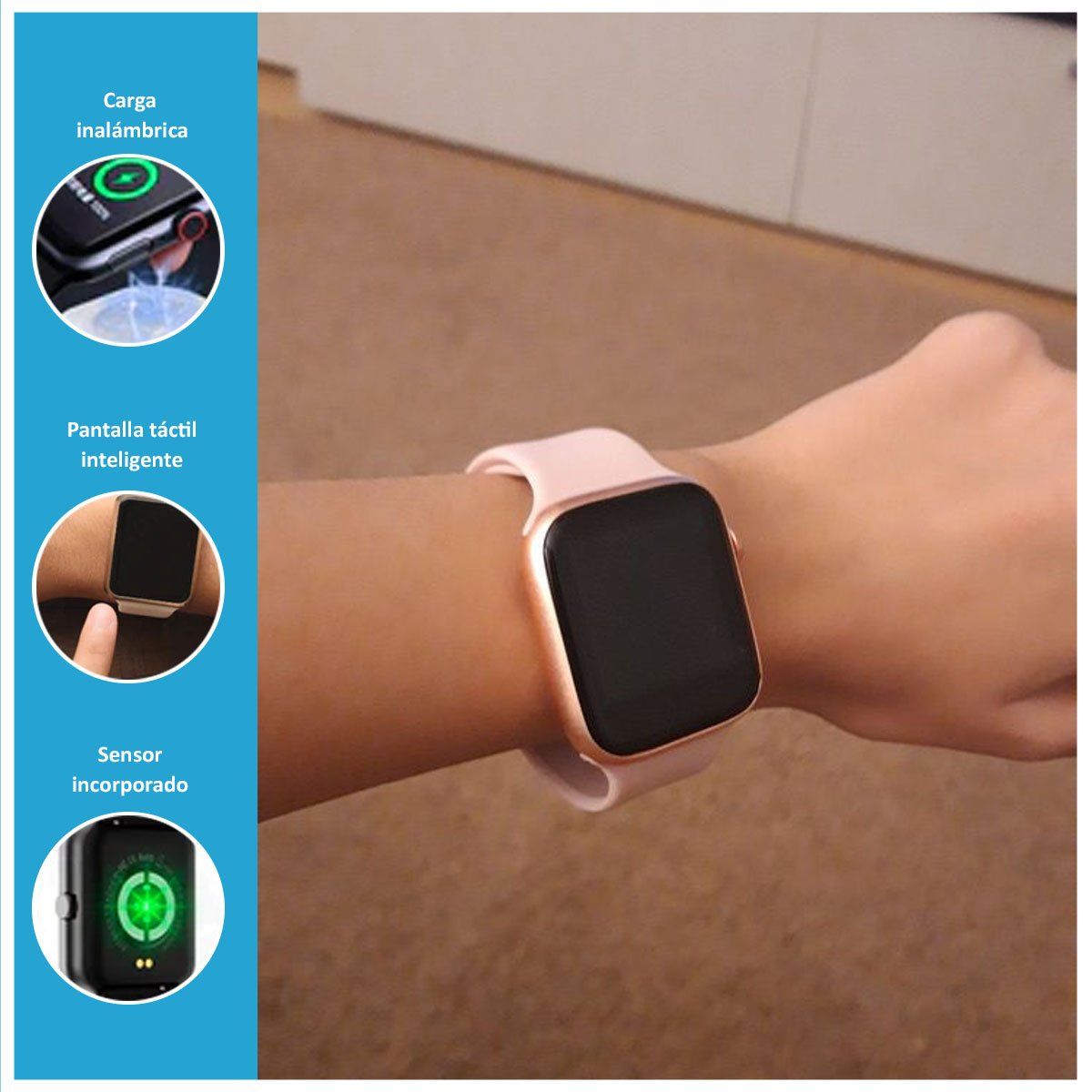 GENERICO - Smartwatch i9 Pro Max S con Pantalla LCD Rosado