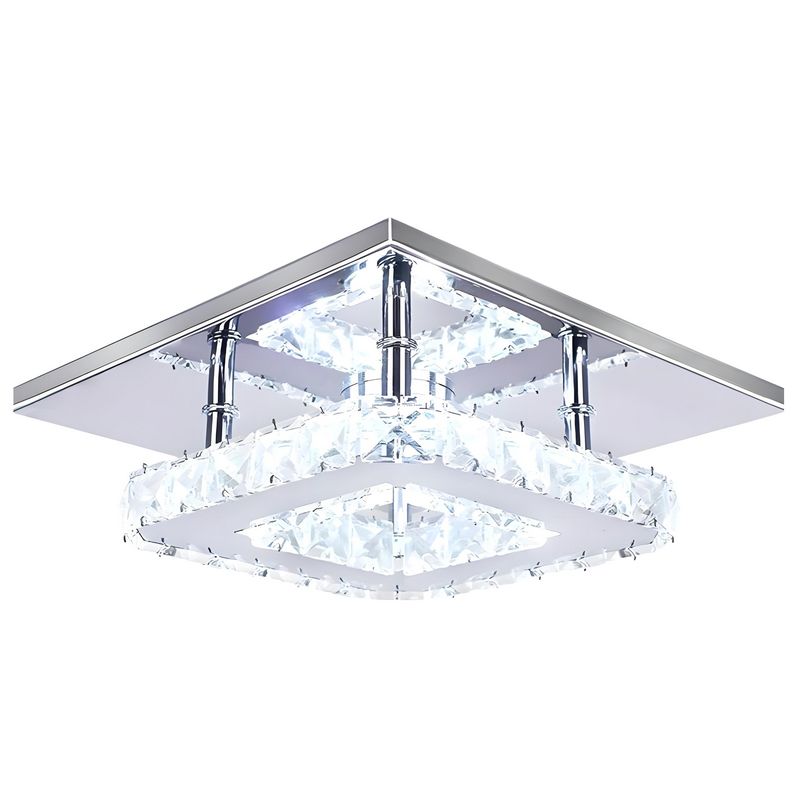 MMDH - Cuadrado K9 Cristal Balcón Entrada Pasillo LED Plafón PEA306
