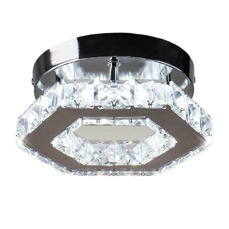 MMDH - K9 Crystal Balcony Aisle Hexagonal LED Plafón PEA307