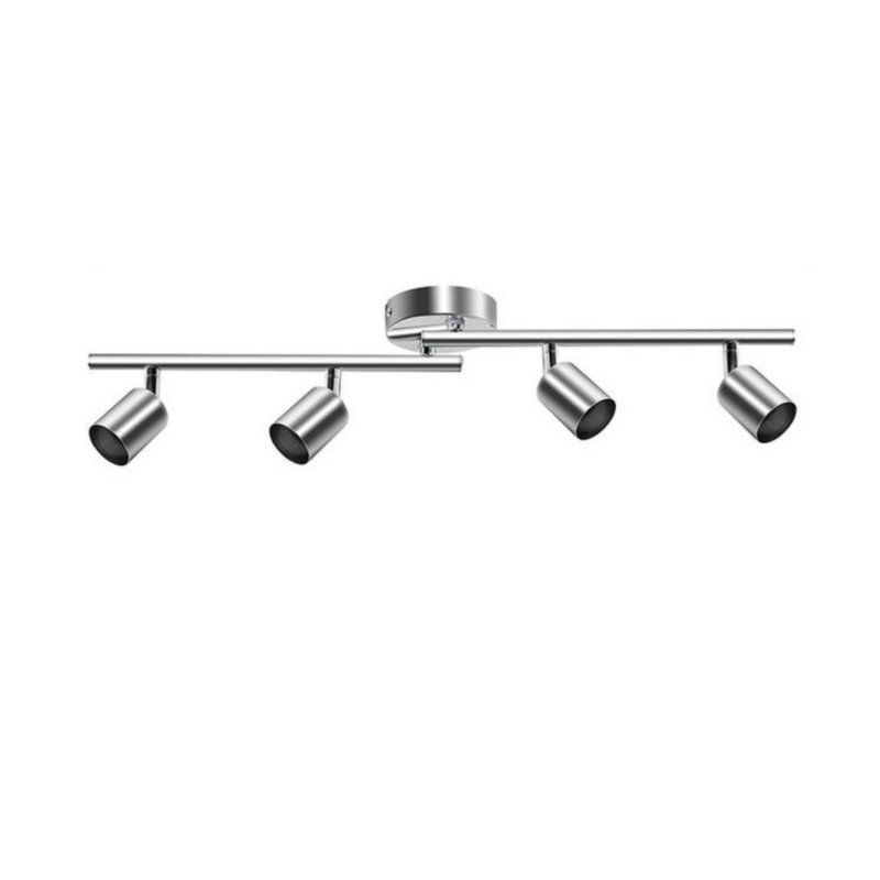 MMDH - LED Cromo Plegable Salón Dormitorio Plafón E27 PEA309-4C