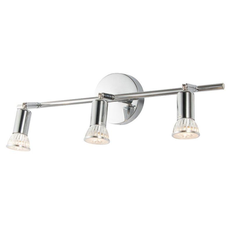 MMDH - Cromo GU10 Dormitorio Balcón Spot Plafón PEA318-3C GU10