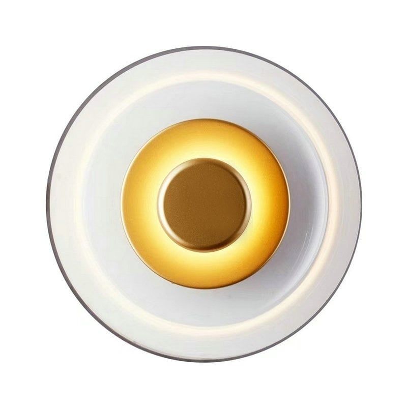 MMDH - Aplique de Pared LED Moderno Metal Cristal Redondo PEA319