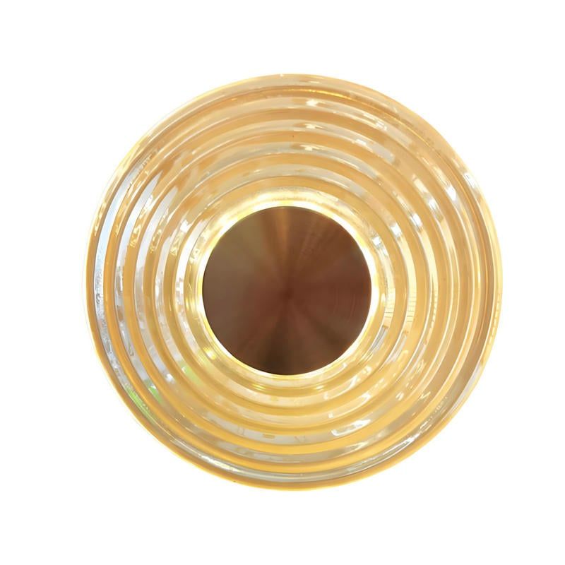 MMDH - Aplique LED escandinavo de cristal ámbar para salón PEA320-20cm