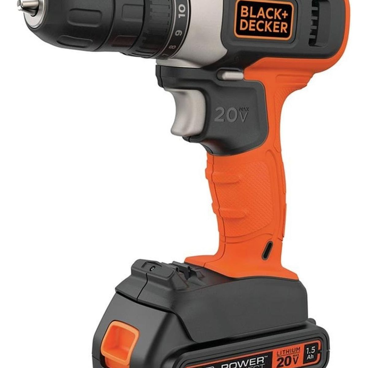 BLACK+DECKER - Taladro Atornillador Black  & Decker BCD702C1 20v + Set 9Pzs