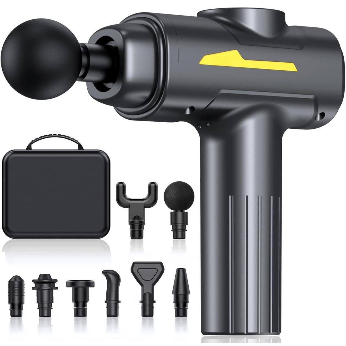 OEM - Pistola de Masaje Profesional 55W - 6 Velocidades, 8 Cabezales