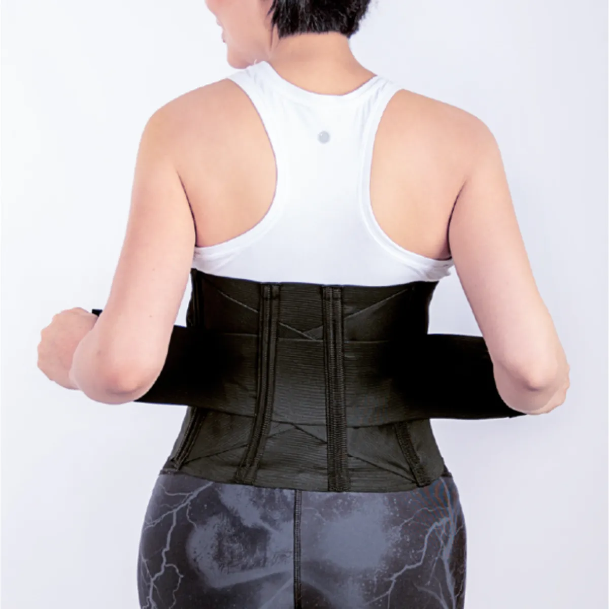 COVER - Faja Soporte Lumbar Flexible Negro Cover Talla M