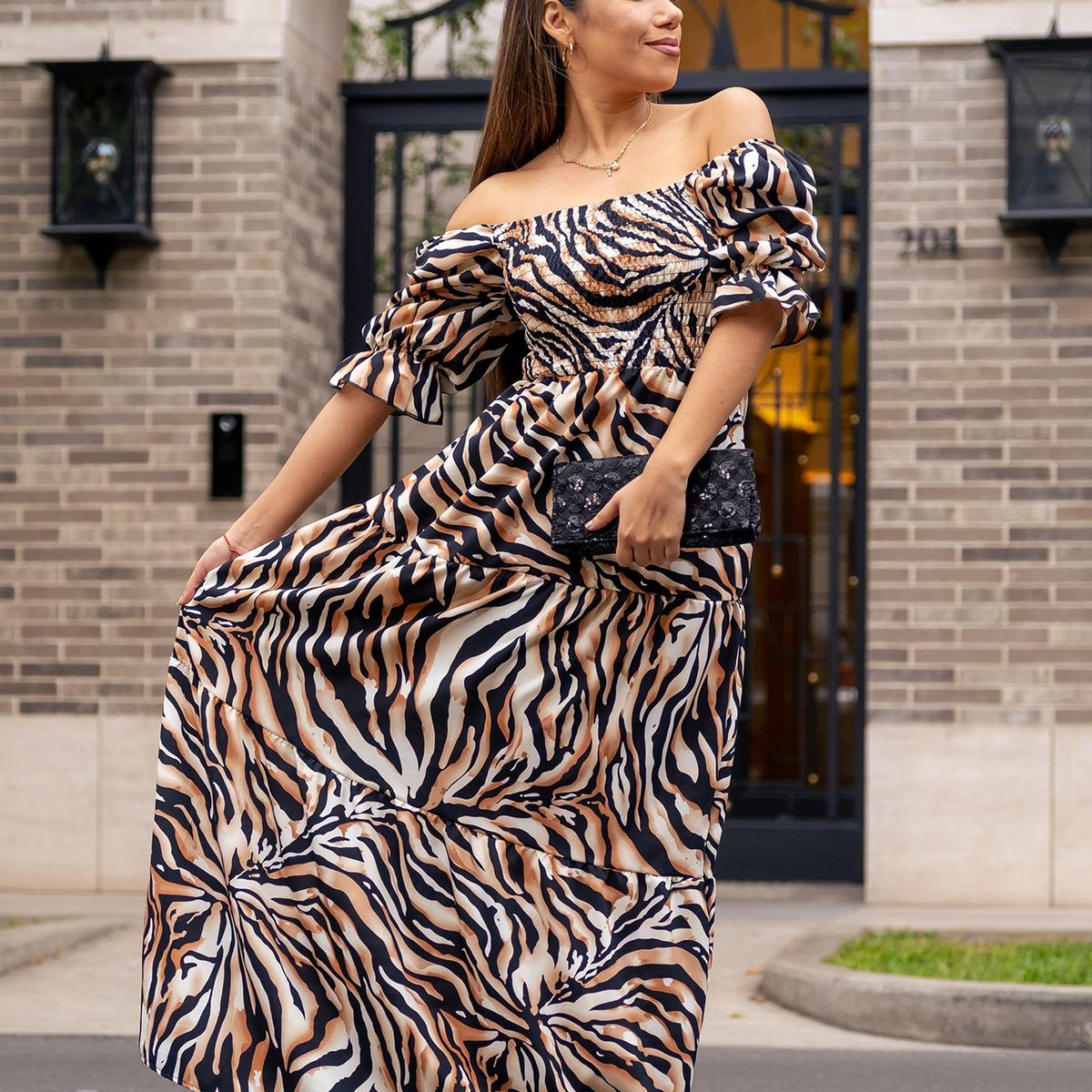 ARMA TU LOOK - VESTIDO CARTAGENA DE SEDA MANGA ABULLONADA ARMA TU LOOK
