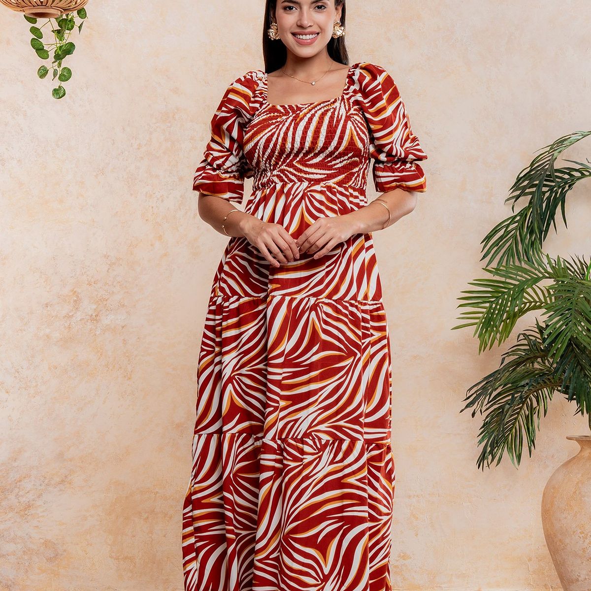 ARMA TU LOOK - VESTIDO CARTAGENA DE SEDA MANGA ABULLONADA ARMA TU LOOK