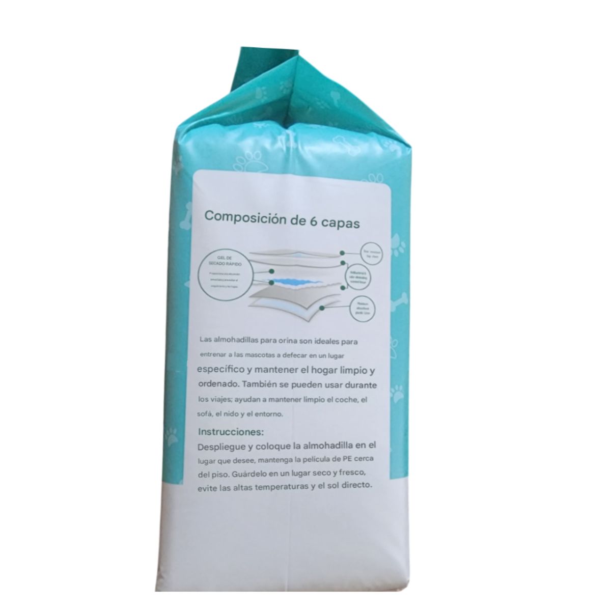GENERICO - Kit 2 Pañales Piso Para Perros Entrenamiento Absorbente60x60
