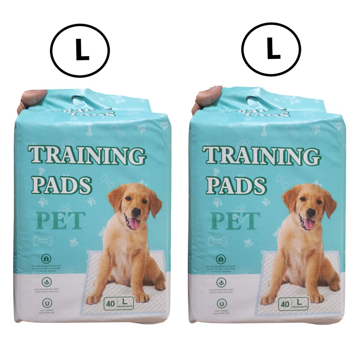 GENERICO - Kit 2 Pañales Piso Para Perros Entrenamiento Absorbente60x60