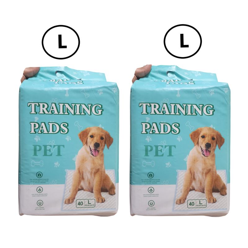 GENERICO - Kit 2 Pañales Piso Para Perros Entrenamiento Absorbente60x60