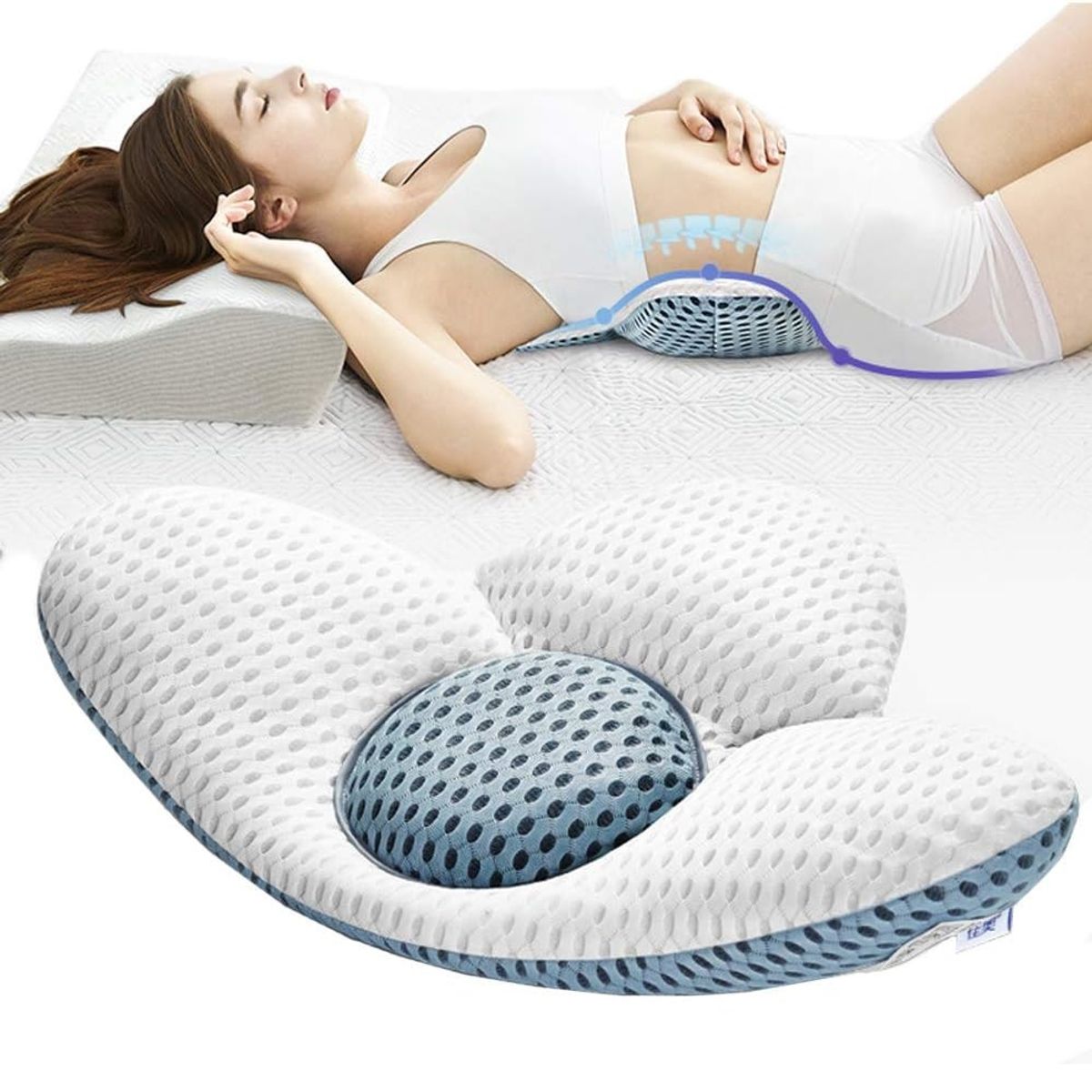 GENERICO - Cojin apoyo lumbar para dormir