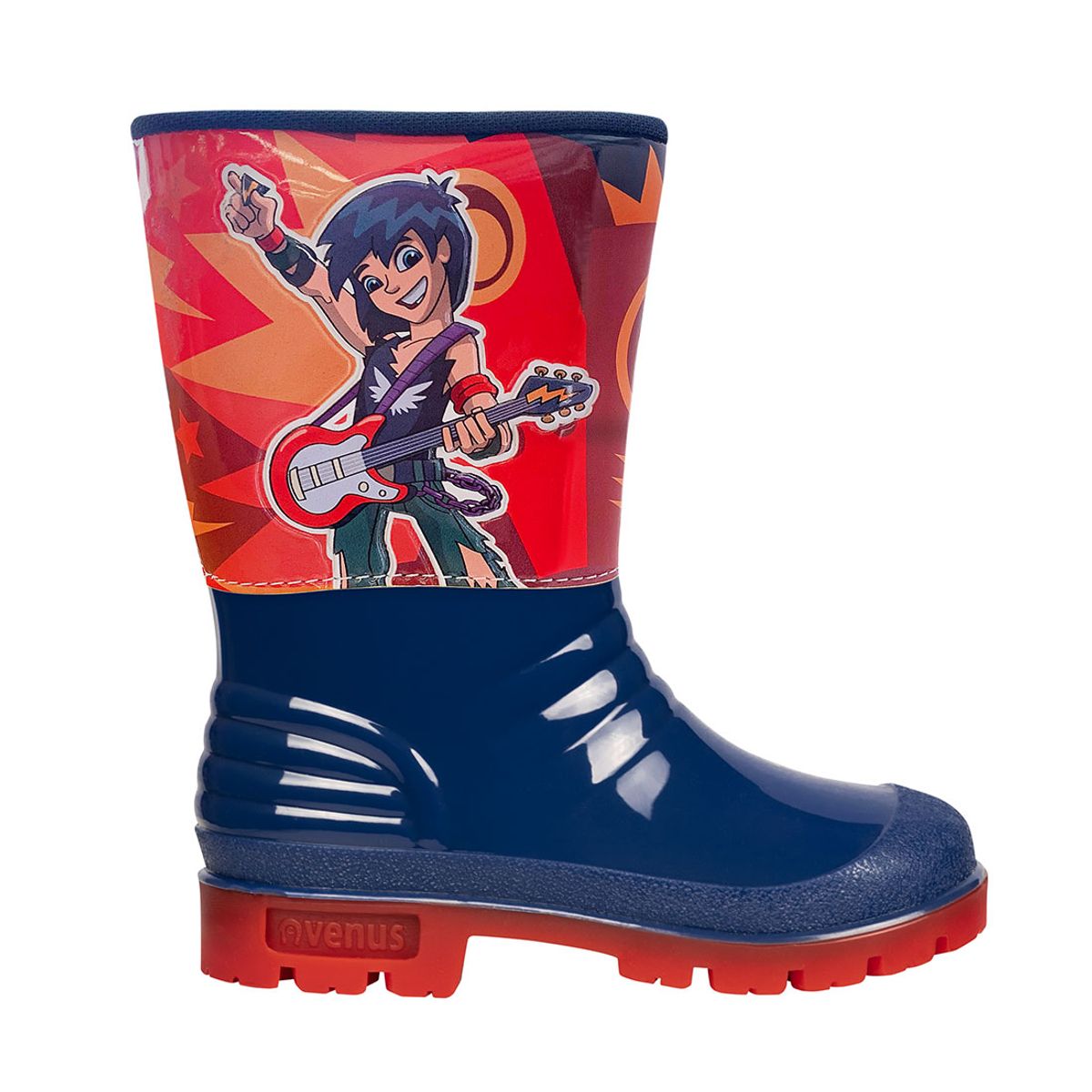 VENUS - BOTA INFANTIL CON CUELLO ROCKERO AZUL