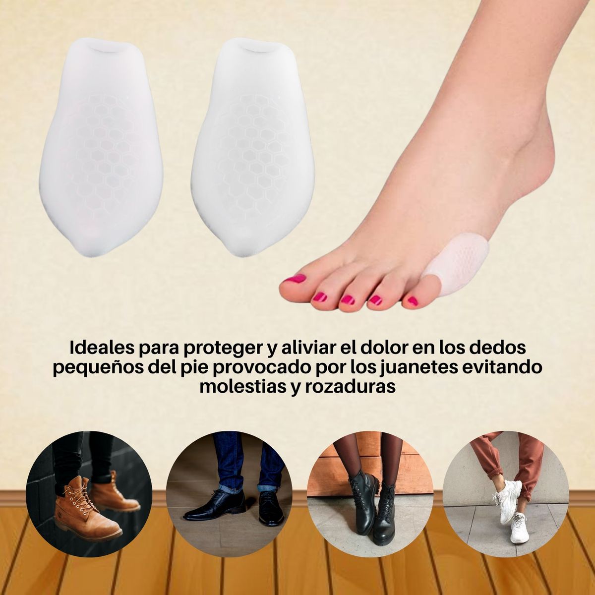 SILIFORM - Protector dedo meñique pie gel PAR