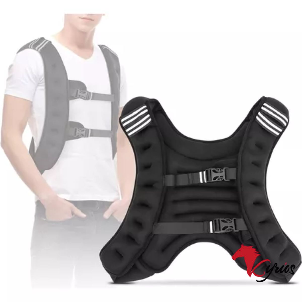 NO LOGO - Chaleco De 10 KG Importado Con Relleno De Acero