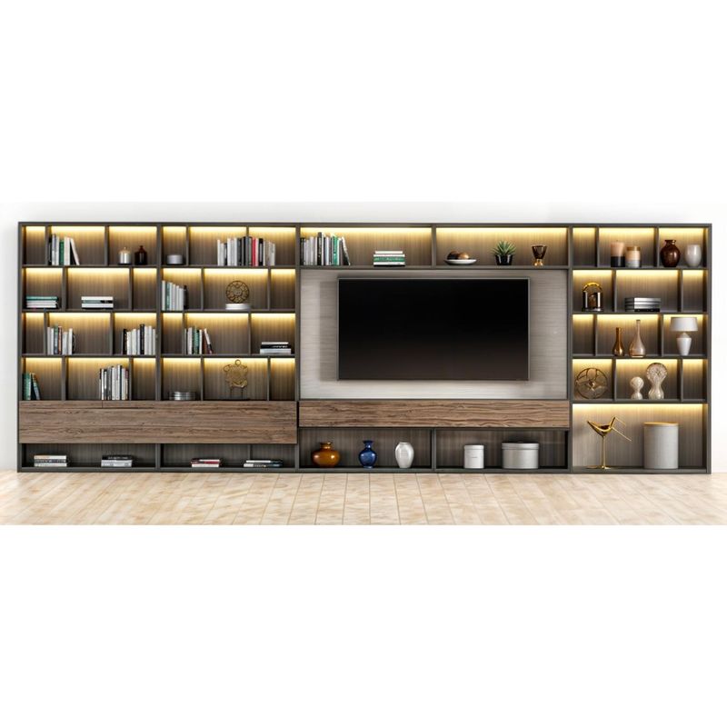 GENERICO - Panel Tv Librero Verde Bosque