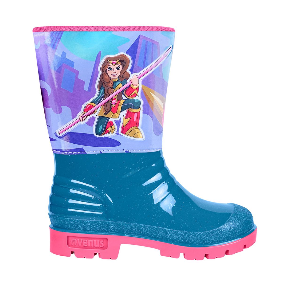 VENUS - BOTA INFANTIL CON CUELLO JESSI PLOMO