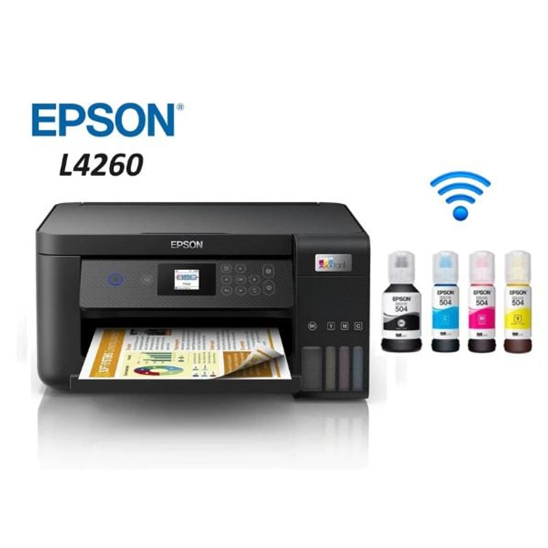EPSON - Impresora Multifuncional EcoTank L4260 WIFI - Duplex - Pantalla LCD