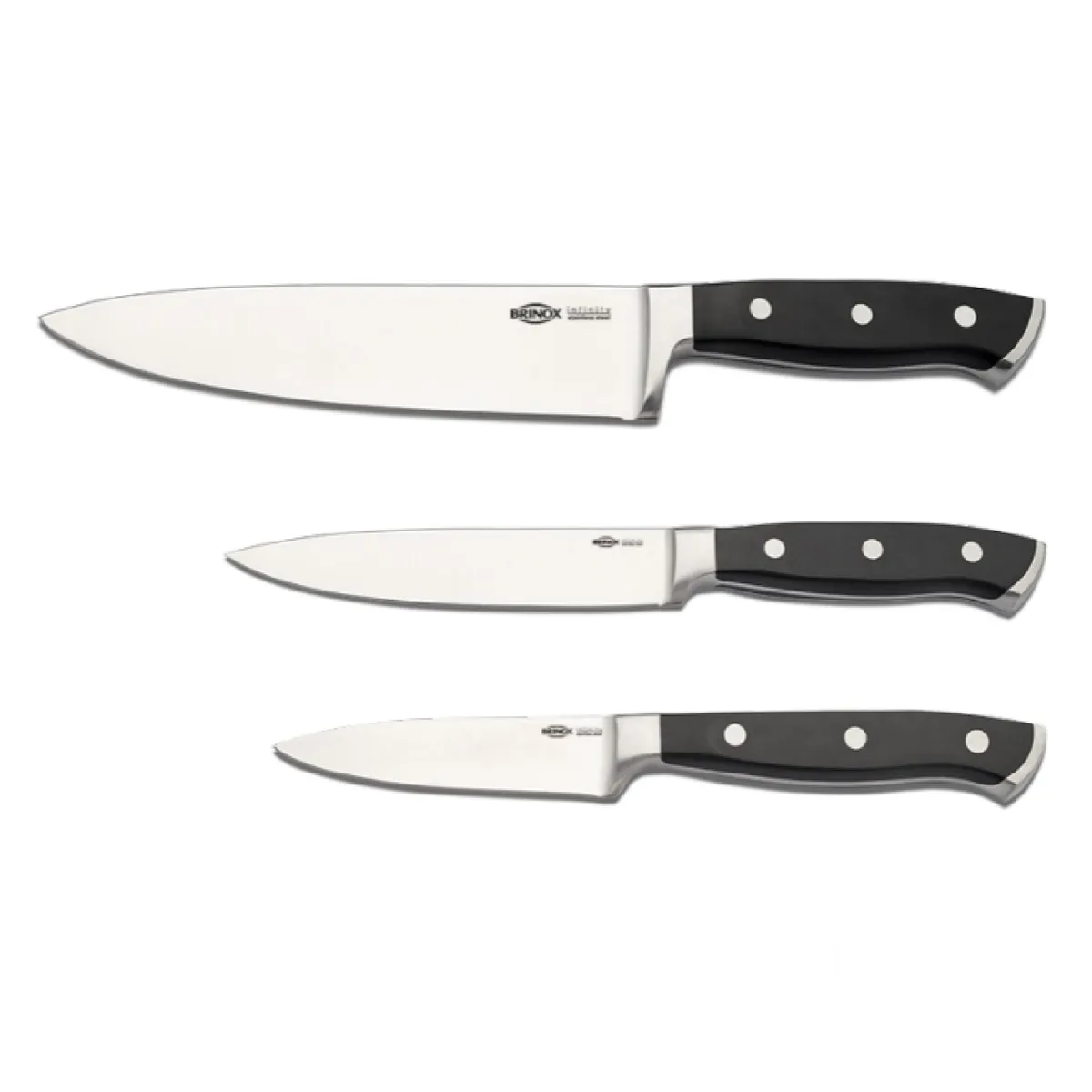 BRINOX - Juego de Cuchillos 3 Piezas Acero Inoxidable Brinox Infinity