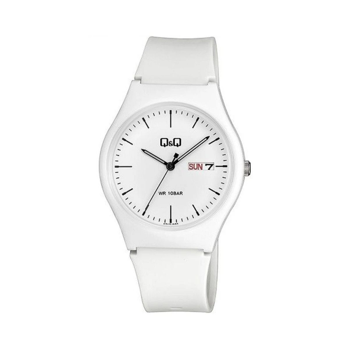 Q&Q - Reloj Q&Q Acuático 10 BAR Con Fecha color Blanco
