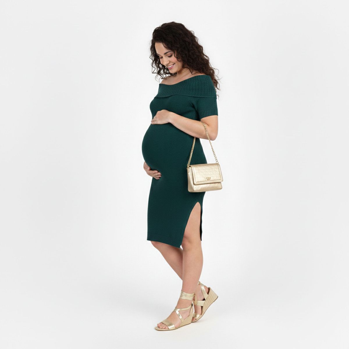 MOMMYLAND - VESTIDO MATERNAL OFF SHOULDER