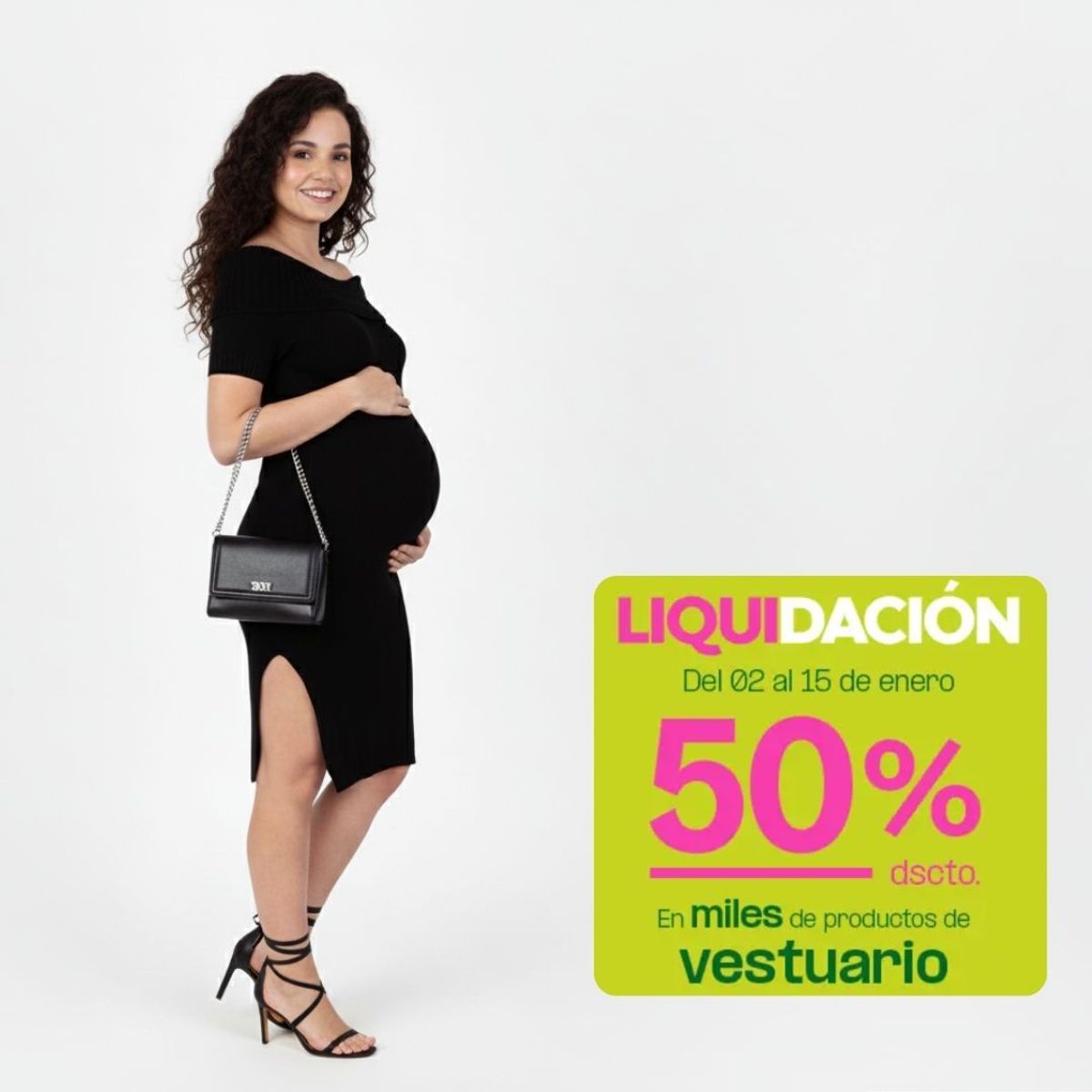 MOMMYLAND - VESTIDO MATERNAL OFF SHOULDER
