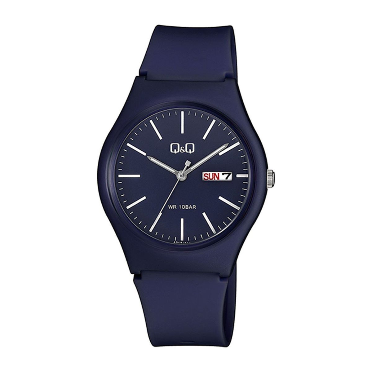 Q&Q - Reloj Q&Q Hombre Acuático 10 BAR Con Fecha color Azul