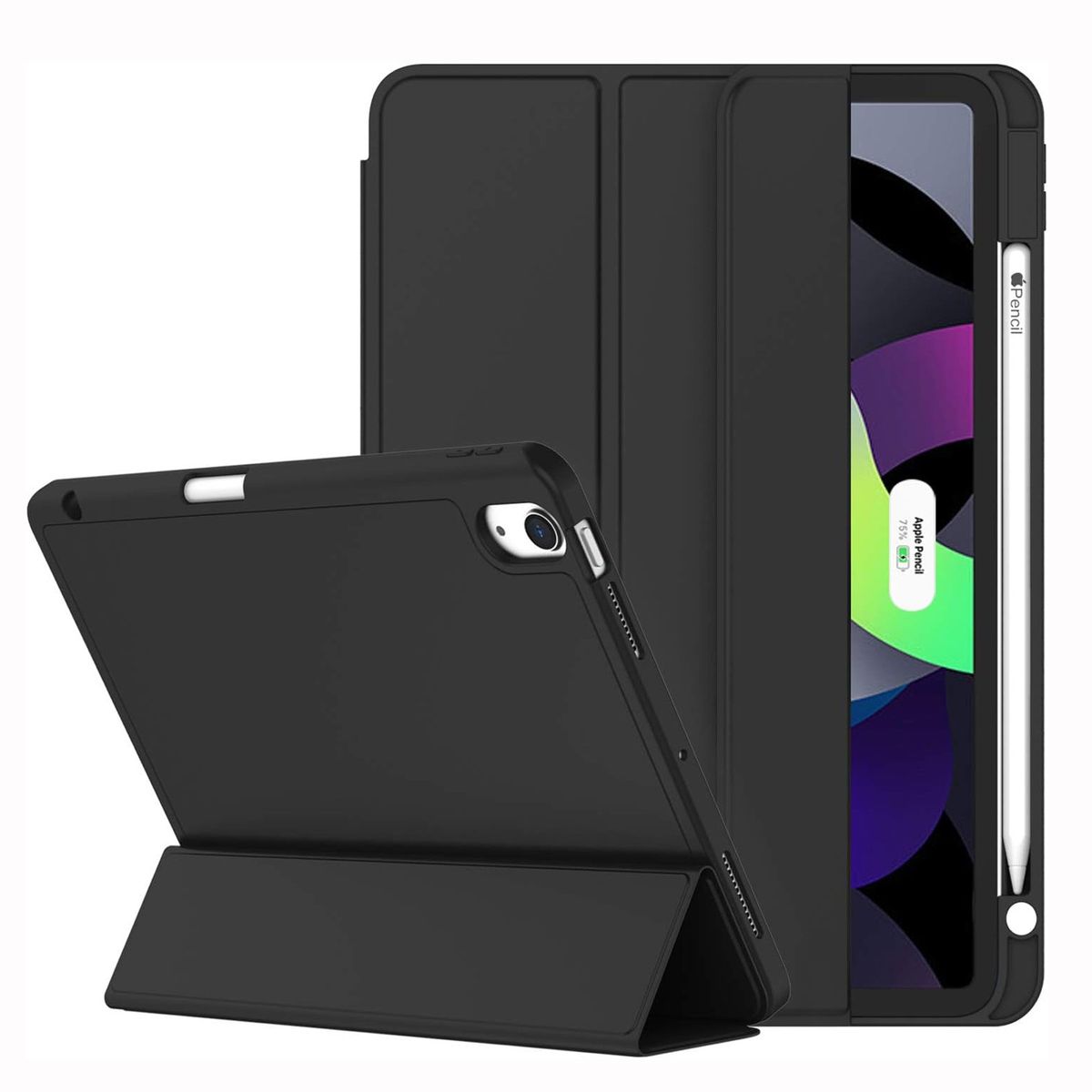 GENERICO - Funda Case Pencil Holder para iPad Air 11 Chip M2/M3 - Black