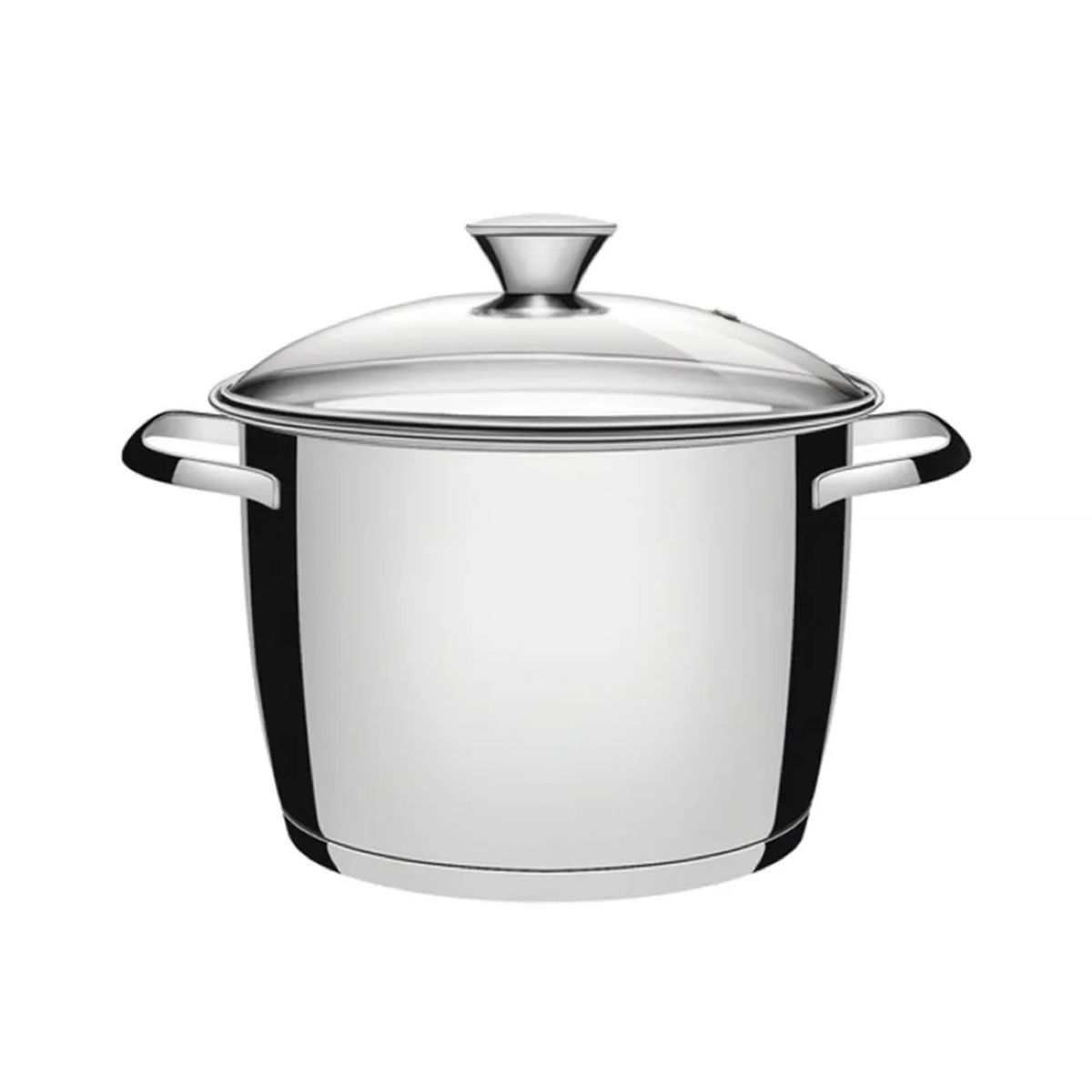 TRAMONTINA - Olla de Acero 22 Cm (5.48 Lt) Allegra con tapa de vidrio - Tramontina