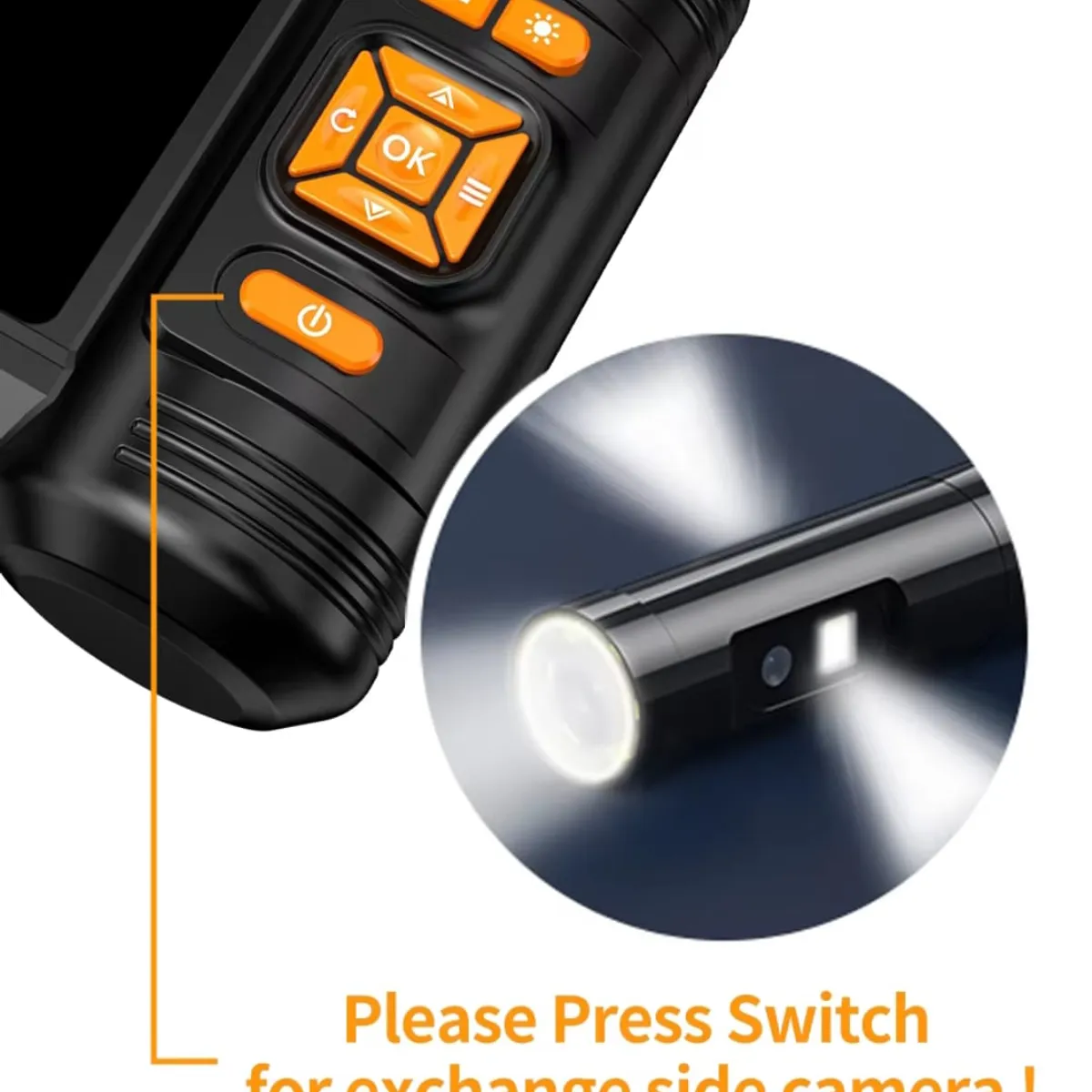 GENERICO - Cámara Endoscopio Industrial TRIPLE lente 10mts cable