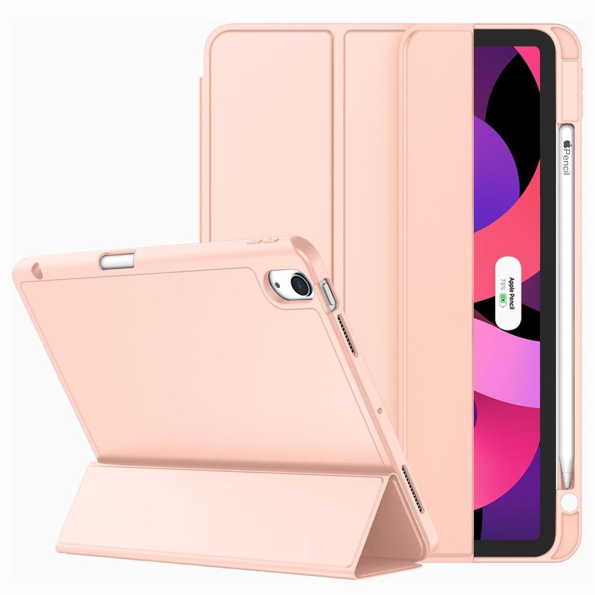 GENERICO - Funda Case Pencil Holder para iPad Air 11 Chip M2/M3 - Pink
