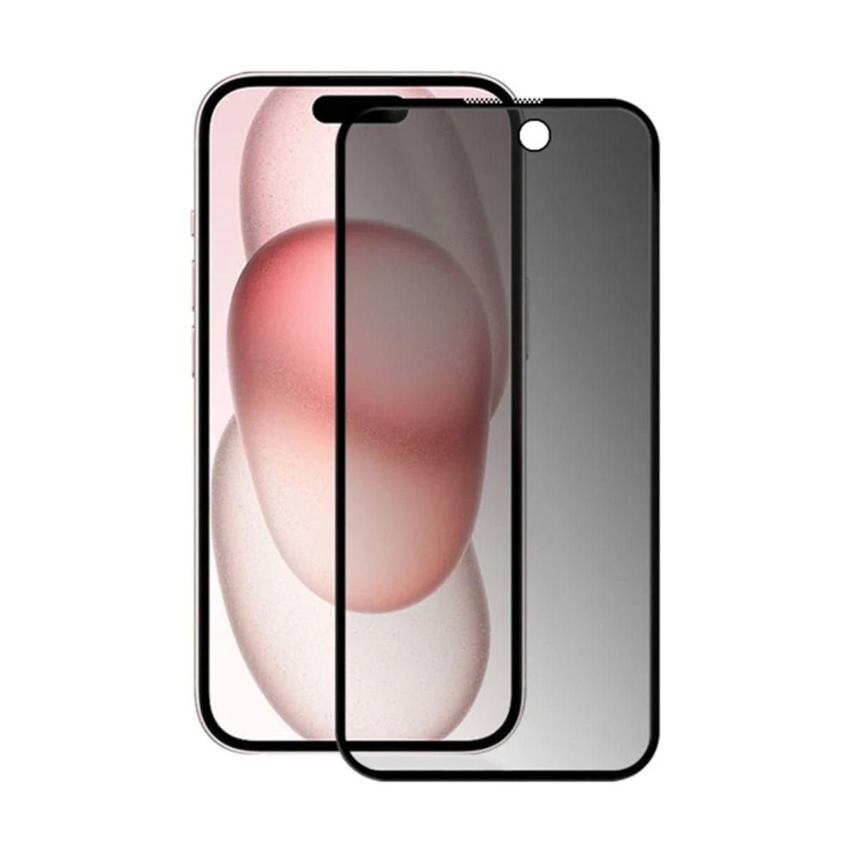 GENERICO - Protector de Pantalla Compatible con iPhone 15 Anti Espía Mate