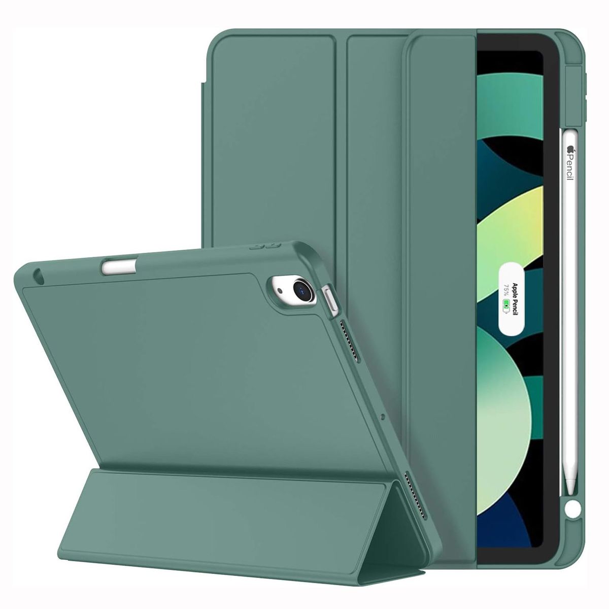 GENERICO - Funda Case Pencil Holder para iPad Air 11 Chip M2/M3 - Dark Green